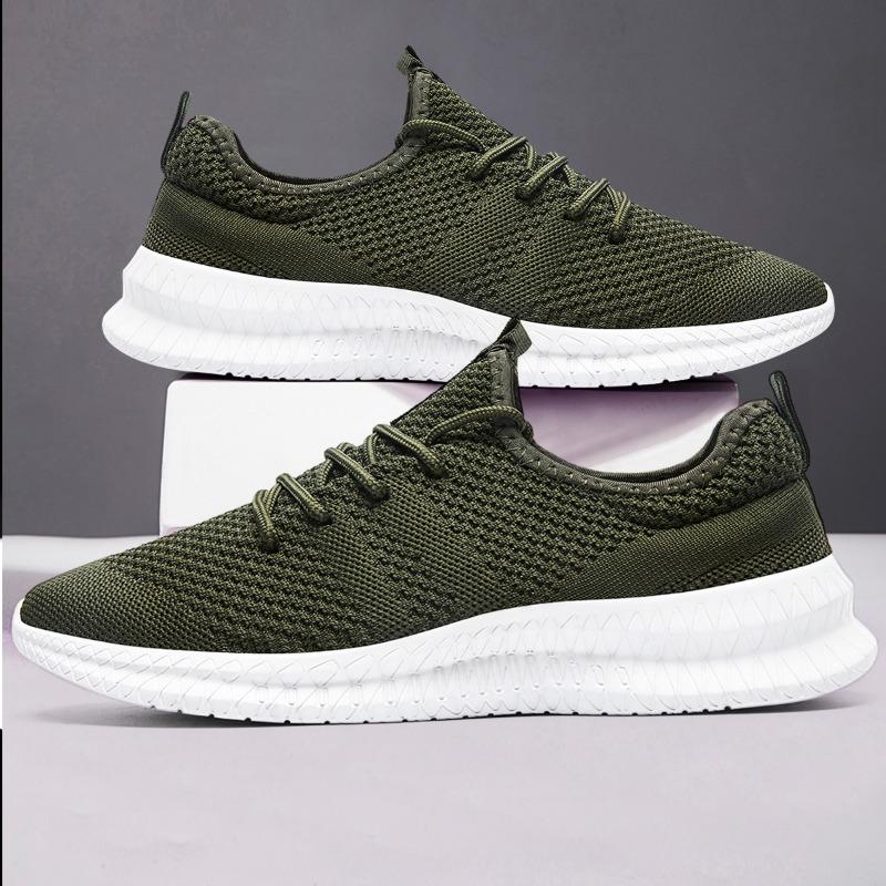 Damyuan Men Casual Flats Air Mesh Breathable Trainers Non-slip Footwear Men Vulcanized Shoes Athletic Training Tenis Feminino