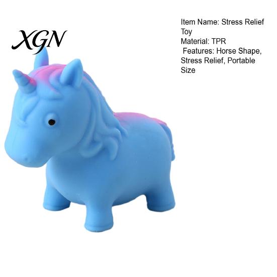 Kneading Stress Reliever Flour Filling Horse Squeeze Toy Stretchy Slow Rebound Simulation Pony Ball Fidget Soft Animal Shape Sensory Pinch