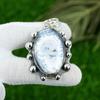 Natural Dendrite Opal Gemstone Pendant 925 Sterling Silver Jewelry For Women