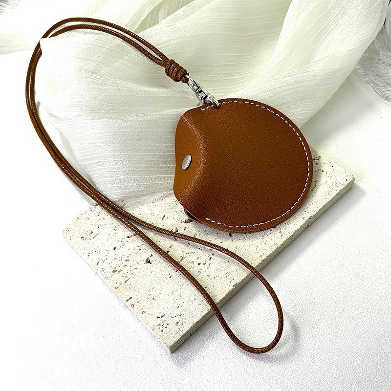 Portable Leather Cool Style Necklace Bag for Bluetooth Headset, Glasses, Keys