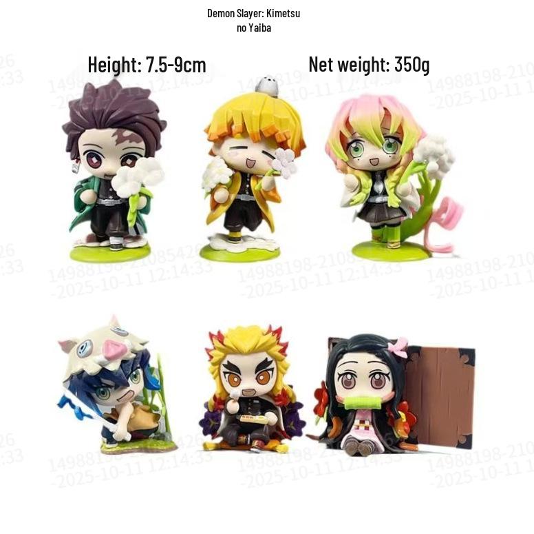 Trendy klíčenky Demon Slayer: Kreslené přívěsky na klíče od auta a přívěsky na tašku