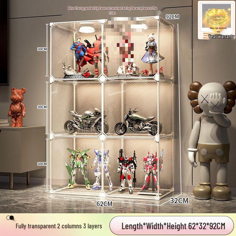 Lego Vitrine: Staubdichtes Transparentes Aufbewahrungsregal für Kleine Ornamente und Spielzeug