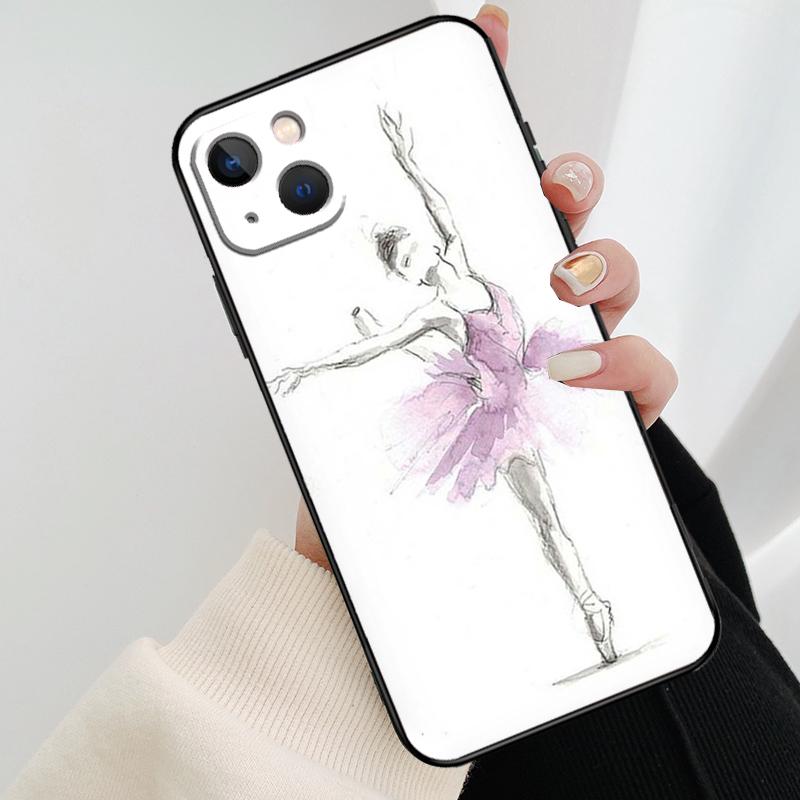 Ballerina Ballet Dance Girl Phone Case For iPhone 17 Pro Max 15 14 13 11 12 16 Pro Max mini 15 16 Plus 16e 17 Air Cover