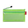 Simple Nylon Transparent Mesh Pencil Bag Large Capacity Double Layered Storage Bag Zipper Stationery Holder Bag Kids