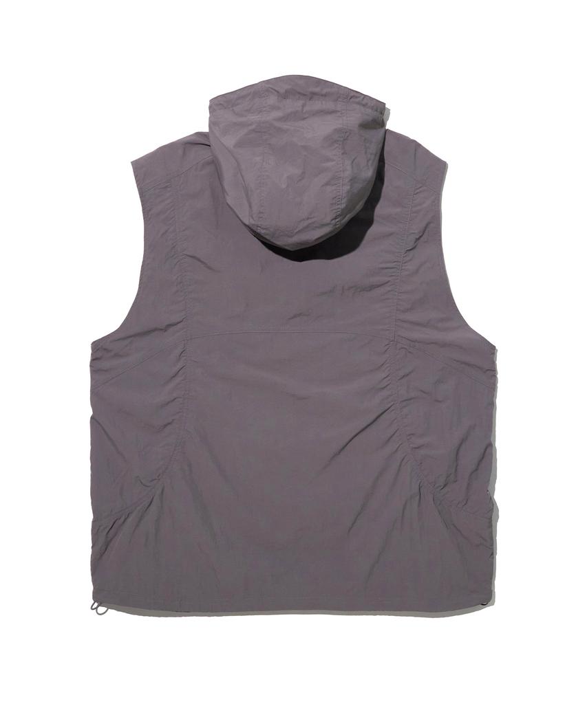 CRITIC Glossy Hood Vest Light Gray