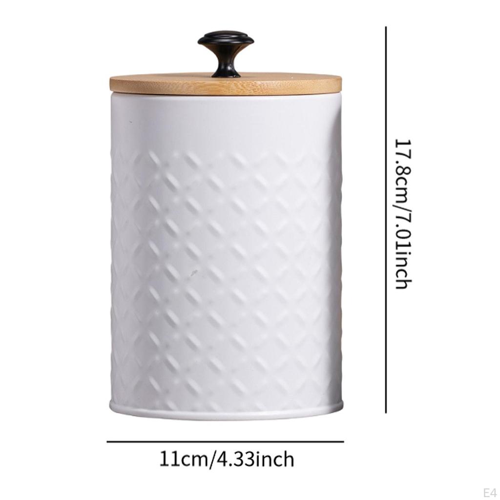 3 Pieces Coffee Tea Sugar Container,Kitchen Canister Set Rustic Airtight Food Storage Jars for