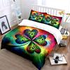 Colorful Music Clover Decor Set Multiple Sizes Kid'S And Adults' Bedroom Exquisite 3Pc Bedding Set, Gift