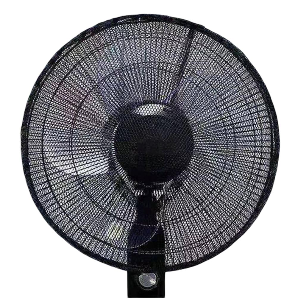 

Child Safety Fan Cover Anti-pinch Hand Protection Optimal Ventilation Washable Polyester Floor Fans Table Fans Drawstring Design чорний