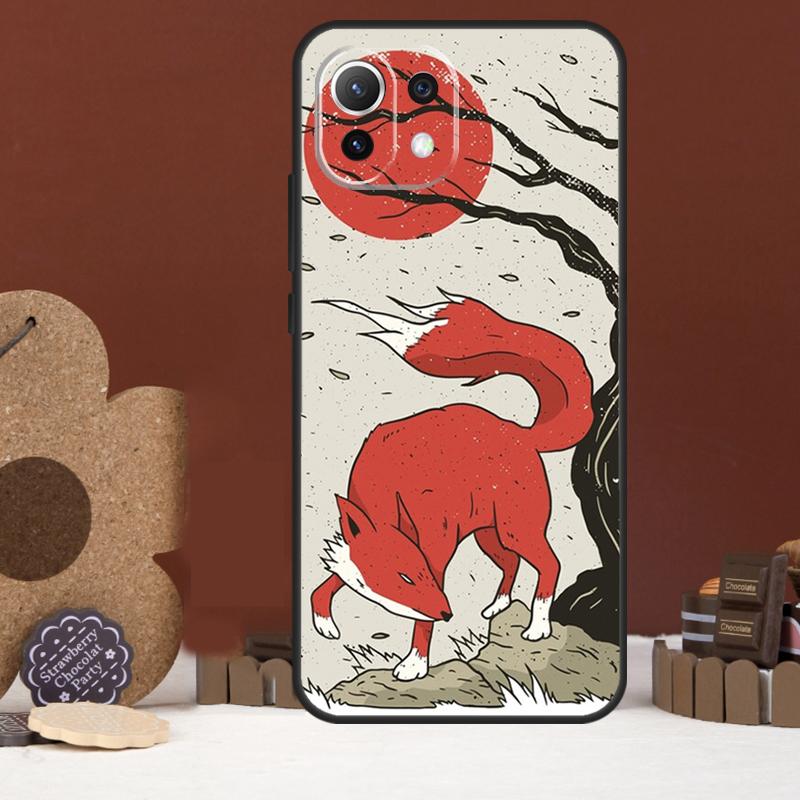 Japanischer Stil Fuchs Hülle Für Xiaomi 17 Pro Max 14 15 Ultra 15T 13T 14T POCO F8 Ultra F7 F5 F6 X5 X6 X7 Pro Abdeckung