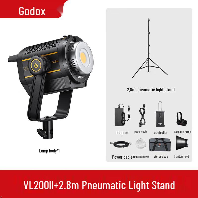 Godox VL200II Silent LED Video Light Kit