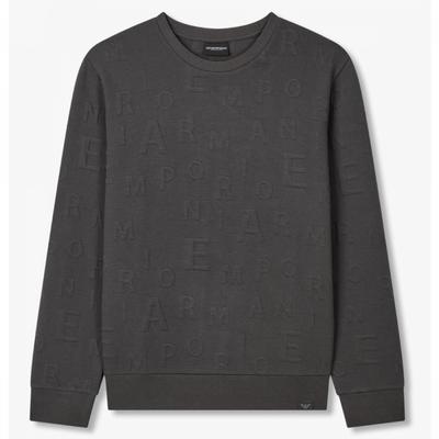 Men Lounge Sweatshirt Embossed Alphabet  0815336018 