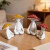 Garden Statue Fairys Garden Accessories Centrepieces Meditations Mushroom Figurines Sculptures Miniature Landscape Decors