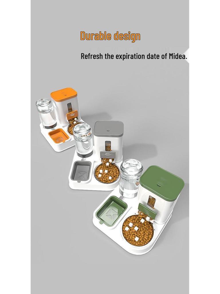 Pet Feeder Bowl & Water Fountain for Cats and Dogs