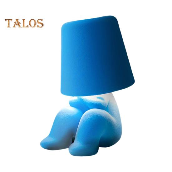 Shy Boy Table Lamp Little Man Shaped Lamp LED Desk Lamp Night Light Touch Control Plug-in Bedside Lamp for Bedroom Decor Valentine's Day Gift
