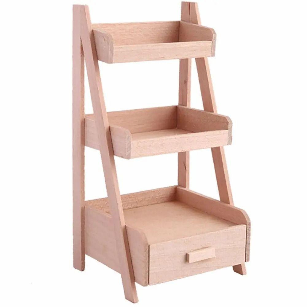 

Simulation 1:12 Dollhouse Furniture Computer Desk Leisure Table Model Doll Accessories G