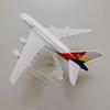 Modelo de Avião Asiana Airlines A380 em Metal Fundido 16cm Avião Modelo Aeronave Brinquedo para Presente de Natal Decoração de Casa