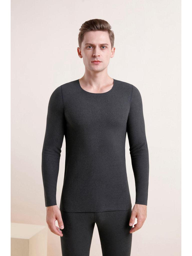 Men's Thickened Wool Silk Thermal Underwear Set for Autumn and Winter