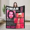 Omar Courtz Singer Blankets Warm Soft Novelty Plush Throw Blanket For Child Home Decor Flannel Bedspread Bed Cover