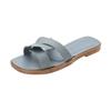 Summer new cross-strap slippers women's simple one-word drag fashion versatile Internet celebrity ins