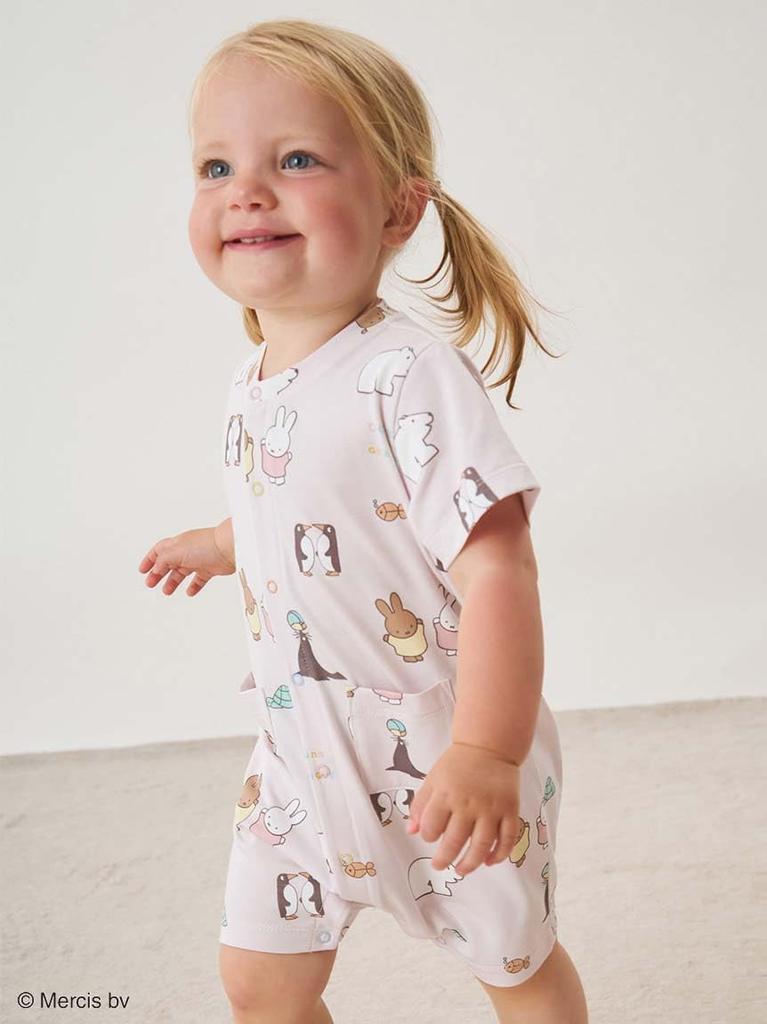 DickBruna BABY Print Romper PBCO254417 PNK 80 [Gelato Pique] Cool-to-the-touch All-over