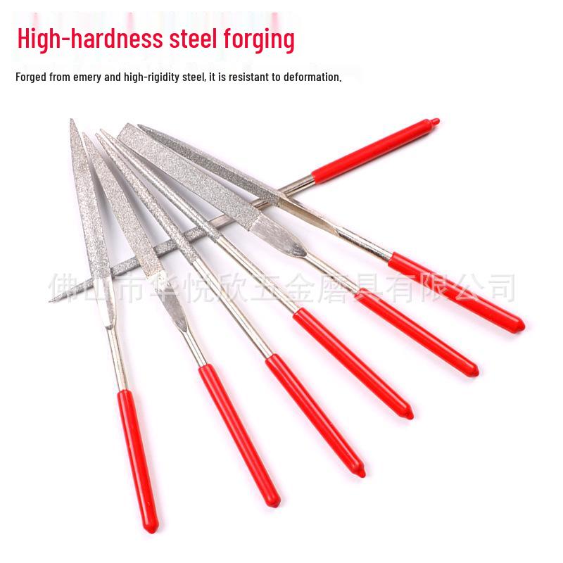 Electroplated Diamond File 160x4mm for Metal, Wood, Stone, and Mold Polishing