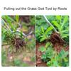 4 Teeth Manganese Weed Puller Long Handle Garden Weed Pulling Tool Garden Weeder Tool Uprooting Weeding Tool