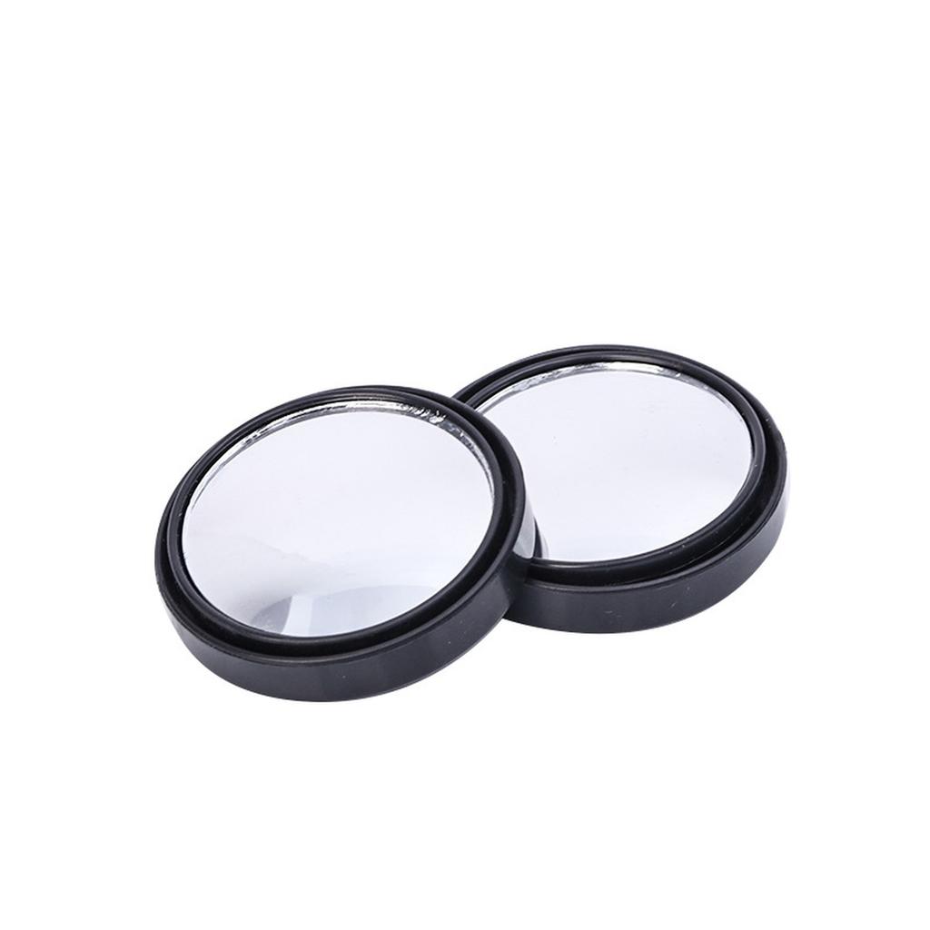 Car Reversing Rearview Mirror Stick- Car Small Round Mirror 360 Degree Adjustable Auxiliary Wide-Angle Mirror Glass Small Round Mirror