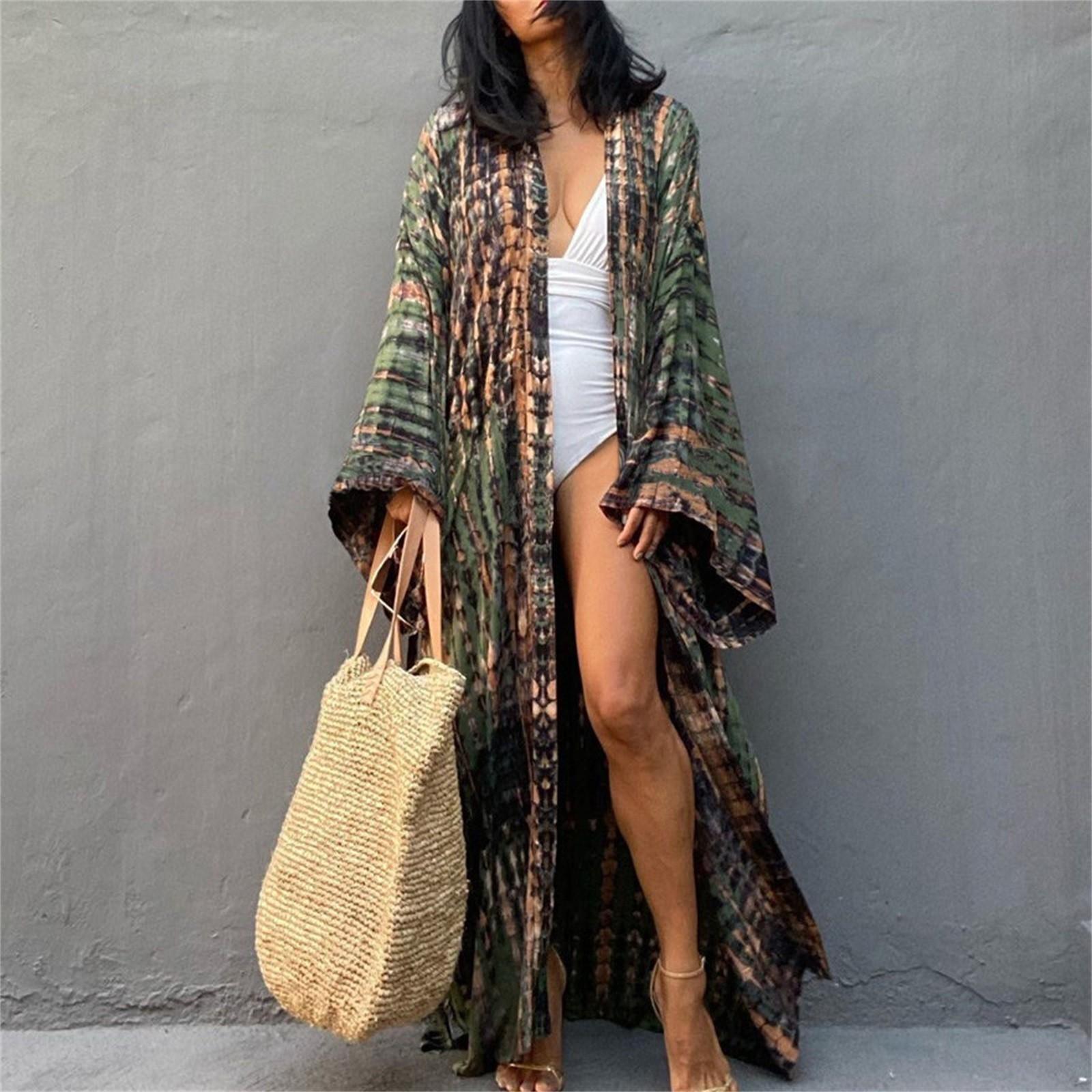 

Жіночий вільний пляжний халат, що прикриває сонцем, сорочка-чохол One Size