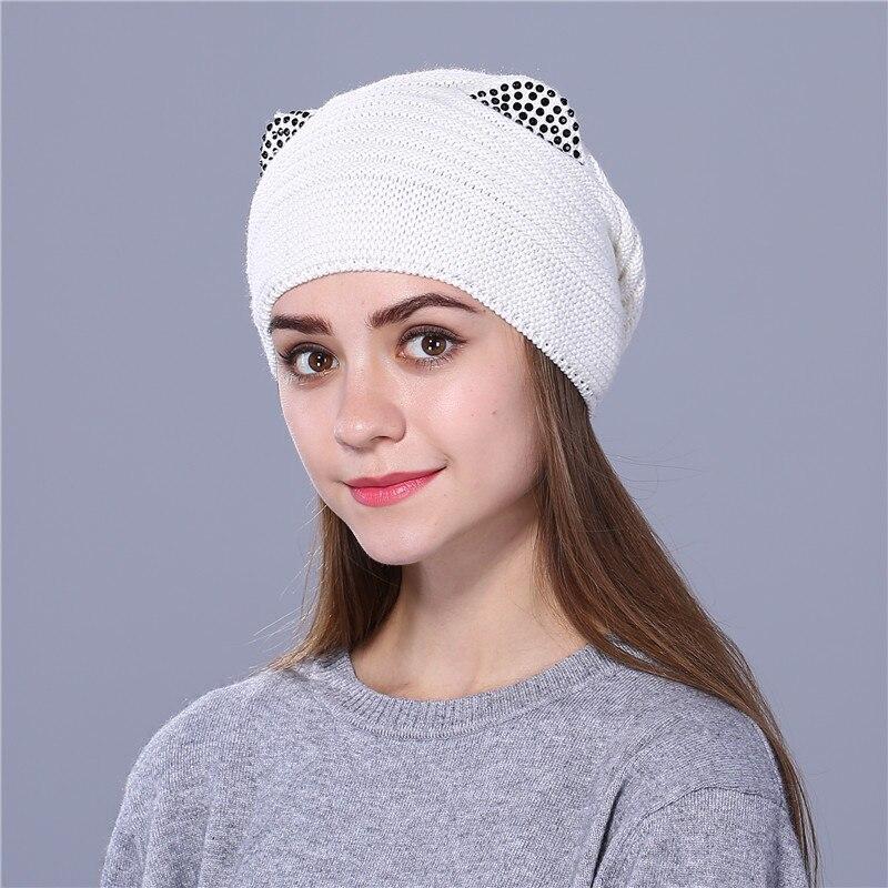 LanYee Wool Knitted Hat Women Warm Gravity Falls Cap Fashion Thick Hats for Girls Cute Kitty Skullies Gorras LanYee Wool Knitted Hat Women Warm Gravity Falls Cap Fashion Thick Hats for Girls Cute Kitty Skullies Gorras
