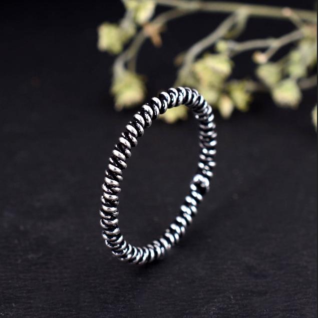 Handmade Arthritis Support Ring – Adjustable Silver Splint for Fingers, Therapy Jewelry for Joint Pain