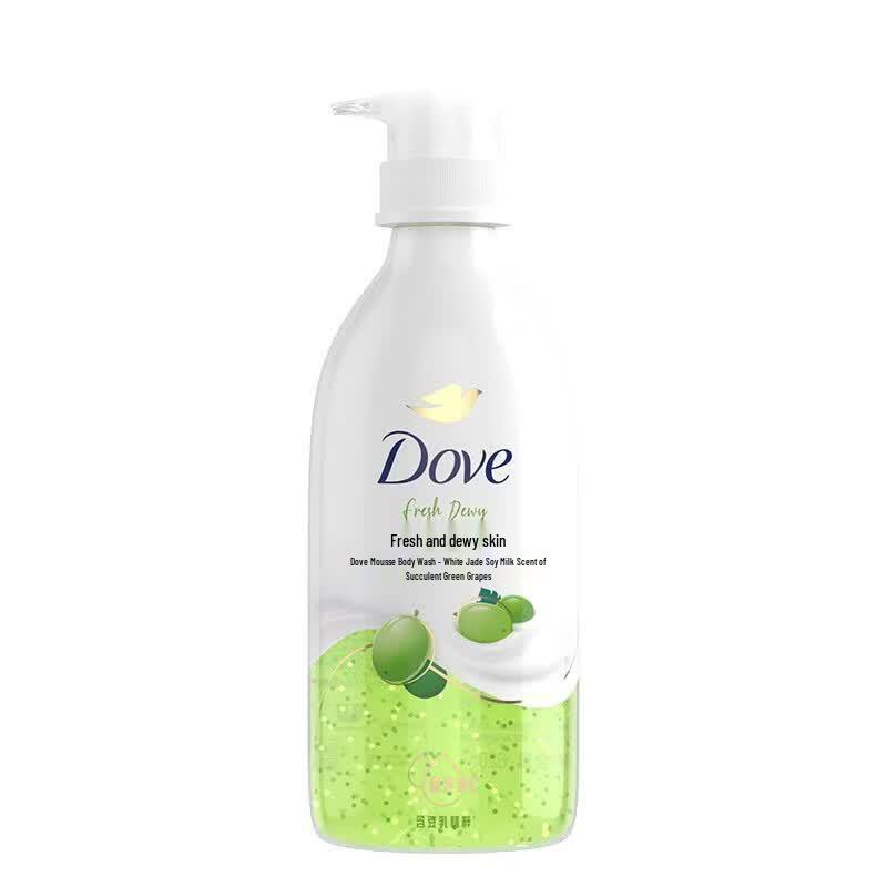 Гель для душа Dove Essence Сочный Зеленый Виноград и Белый Нефрит Соевое Молоко