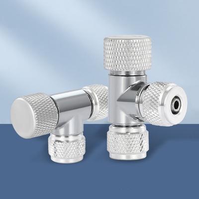 Single/Double Head Needle Valve Regulator Copper Silver CO2 One-way Bubble Regulator CO2 Fine-tuning Valve CO2 Bubble Counter