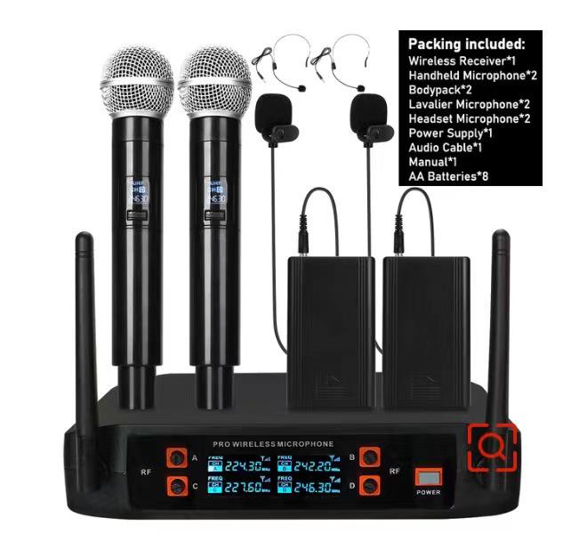 Wireless Microphone for KTV Karaoke, Home Singing, Outdoor Events, and Meetings