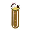Metal Kawaii Cartoon   Bookmark Wacky Bookmark Student Gift