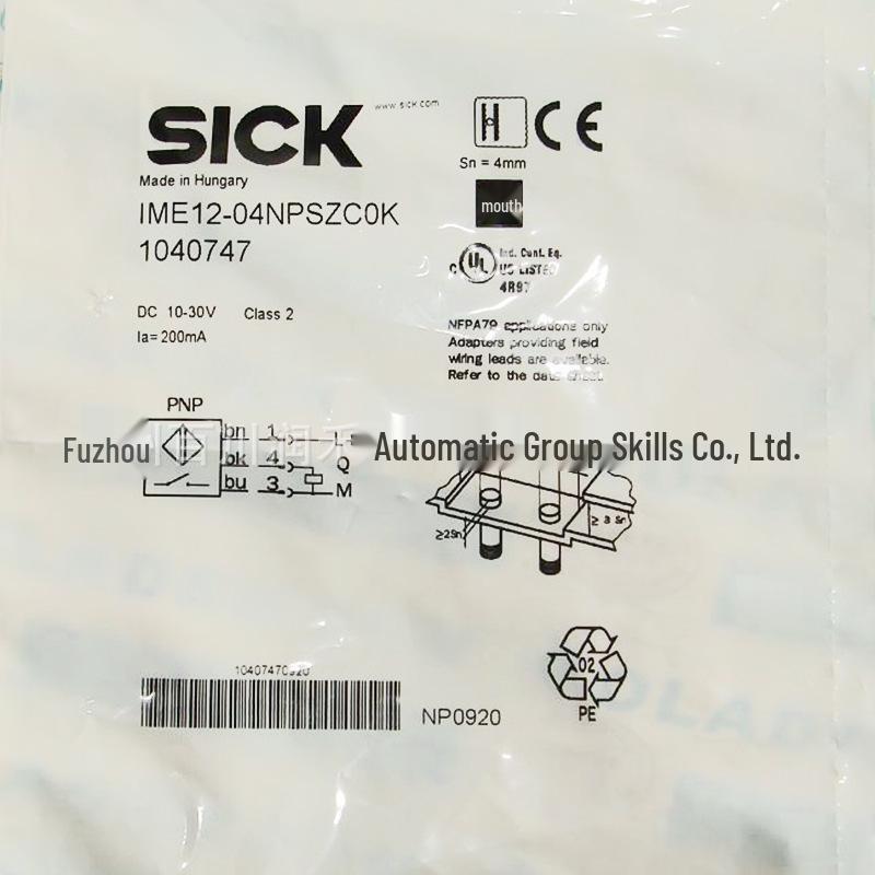 New SICK IME12-04NPSZC0K Inductive Proximity Switch 1040747 In Stock