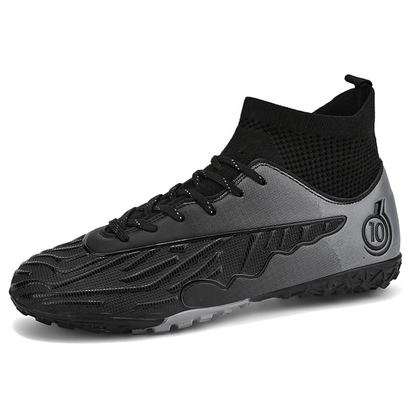 Men Soccer Shoes Top Quality Football Boots High Ankle Training Futsal Turf Non Slip Sport Ultralight Training Football Shoes