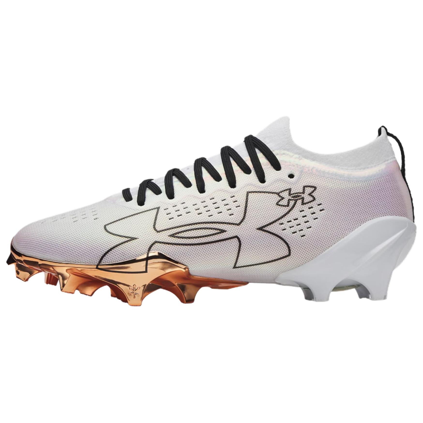 Under Armour Blur Pro Comfortable Fitting Breathable Soccer Shoes Men sneakers White Black 6006206-103 44