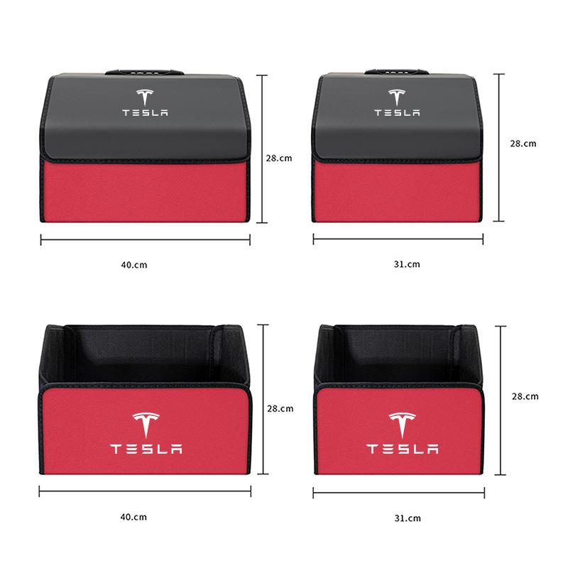 Tesla Składany Samochodowy Organizer do Bagażnika Pudełko na Narzędzia Klucze do Highland S Cybertruck 3 Model Y X Juguete Bonina SpaceX