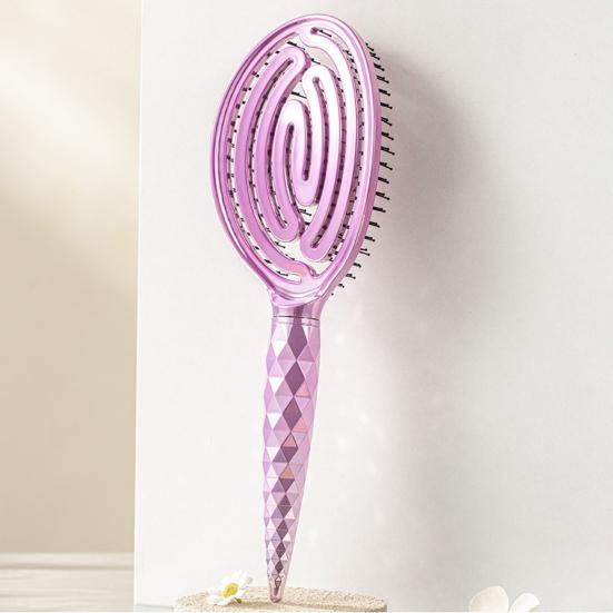 Vented Hair Brush Portable Anti-static Thin Thick Curly Long Wet Dry Hair Paddle Brush Scalp Massage Hair Styling Detangling Comb