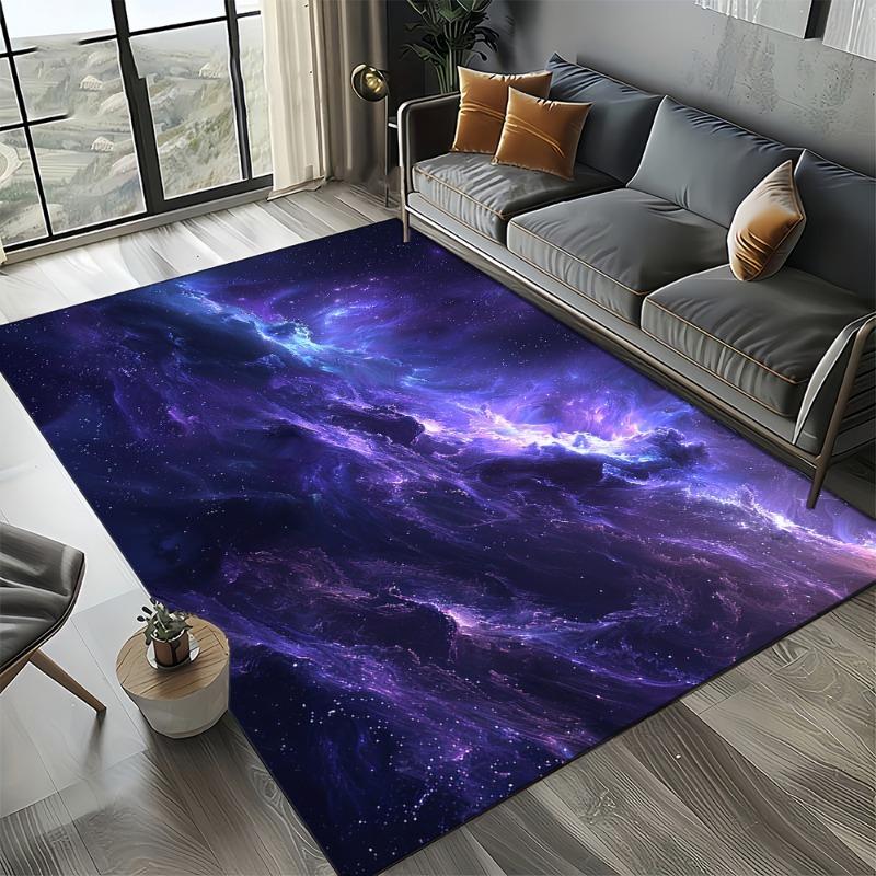Cosmic Nebula Star Black Hole Galaxy Carpet Rugs Living Room Decor Carpets Home Bedroom Non-slip Area Floor Mat Entrance Doormat