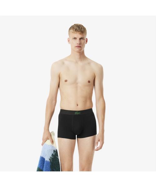[Lacoste] Men s Black Cotton Brief 3PACK 5H4962-55N 031 [Shipped from Korea] 100% Authentic S
