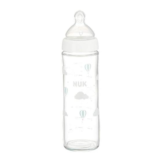 NUK Premium Choice Baby Bottle Spider 240ml From 0 Months Glass Slim Design FDNK03102152