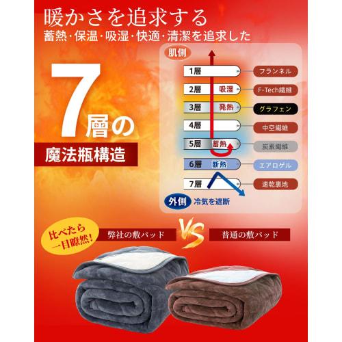 Queen Size, Extra Thick, Winter Warm Mattress Pad [Graphene X Aerogel Warm 7-Layer Construction], Winter Bed Pad, Warm Winter Mattress Pad, Moisture-W