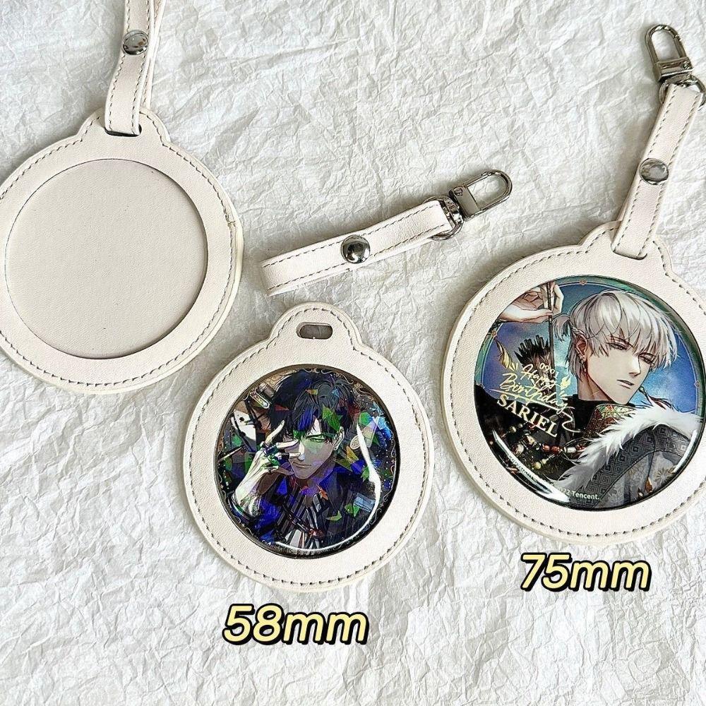 PU Badge Storage Bag Badge Display Single Badge Itabag Creative Transparent Round Bag  Children
