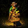 Outdoor Solar Garden Light Parrot Statue with Guitar and Tropical Sign Yard Stake Decorative Landscape Lighting for Patio Lawn