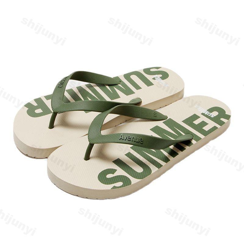 Fashion Men Slippers Flip Flops 2025 Summer Flat Shoes Non-slip Fashion Soft Trendy Open Toe Home Breathable Outdoor Men Beach Slippers