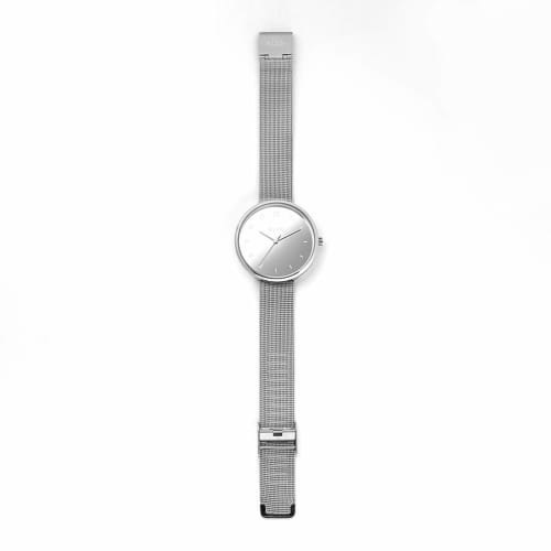 KLON CONNECTION ELFIN LATTER -mirror .ver- 38mm Silver Watch with Mirrored Finish, Simple and Popular Brand for Men and Women