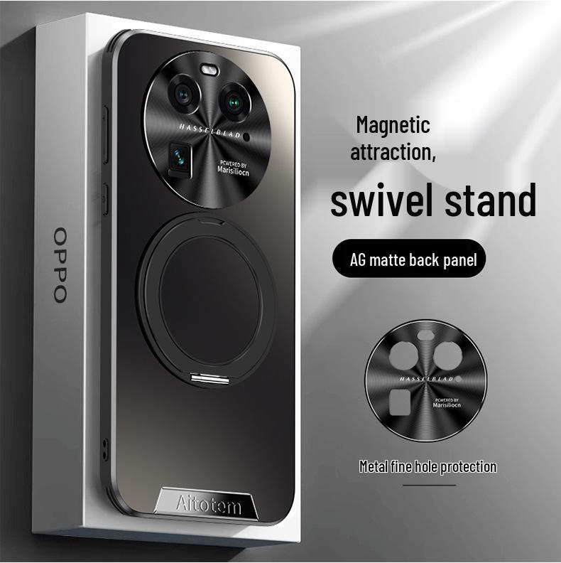 

Защитный чехол-подставка с магнитным креплением OPPO Find X6 Pro с защитной пленкой для объектива Find X6 Pro