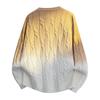 Pullovers Long Sleeves Sweaters Unisex Sweater Paragraph Autumn and Winter Gradient Colour Tops Couples Loose Pullover Round Neck Bottoming Knit Shirt