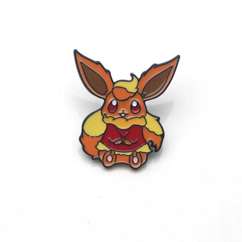 Anime Games Sylveon Pikachu Enamel Pins Collect Kawaii  Spirit Metal Cartoon Brooch Backpack Hat Bag Collar Lapel Badges